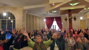 A scene from one of our many prayer convocations in Israel