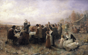 The First Thanksgiving at Plymouth (WikiCommons)